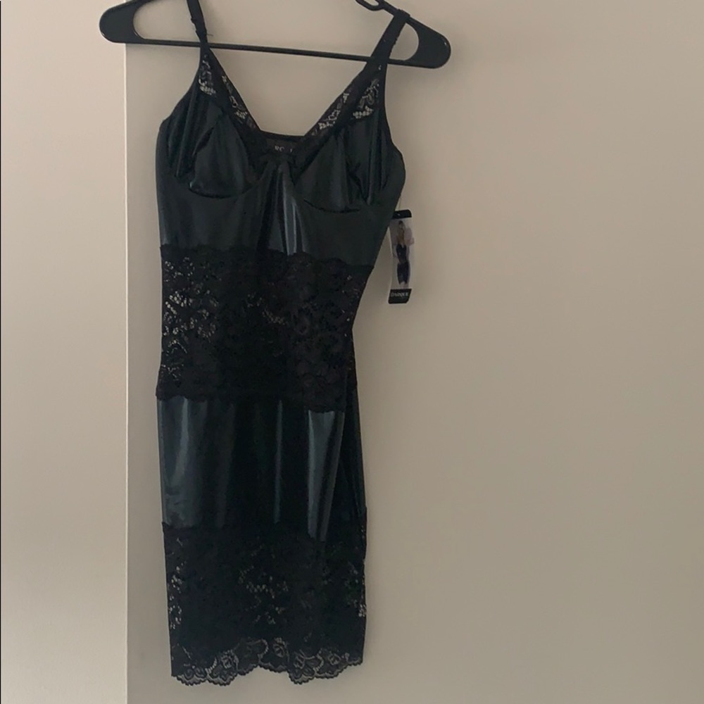 Black lingerie style dress